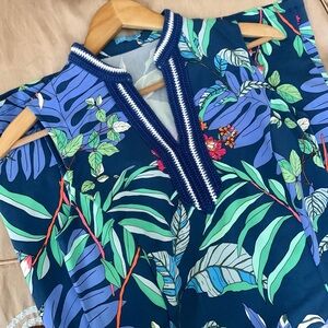 J.McLaughlin Ginny Dress In Lucia Mini Floral Comfort Stretch